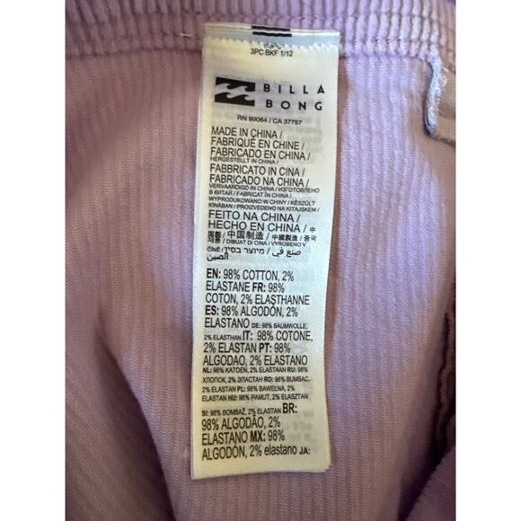 Billabong Women’s Free Fall High Waist Wide Leg Corduroy Pants Tulip Sz 29 *EUC - Picture 12 of 13
